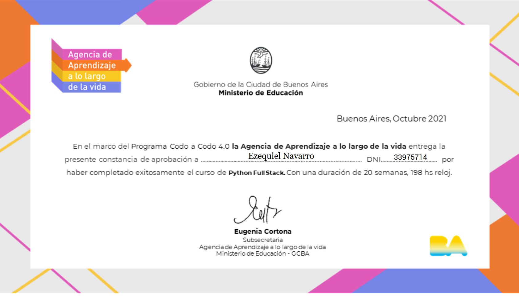 Certificado 4